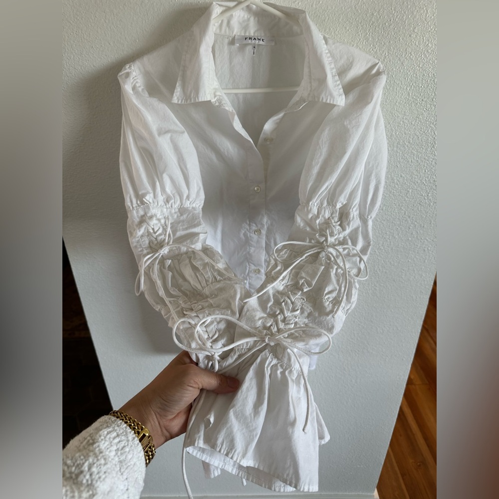 Frame Button up with Tie sleeves - Picture 4 of 6